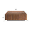 Williston Forge Jillann Industrial Walnut Square Coffee Table with ...